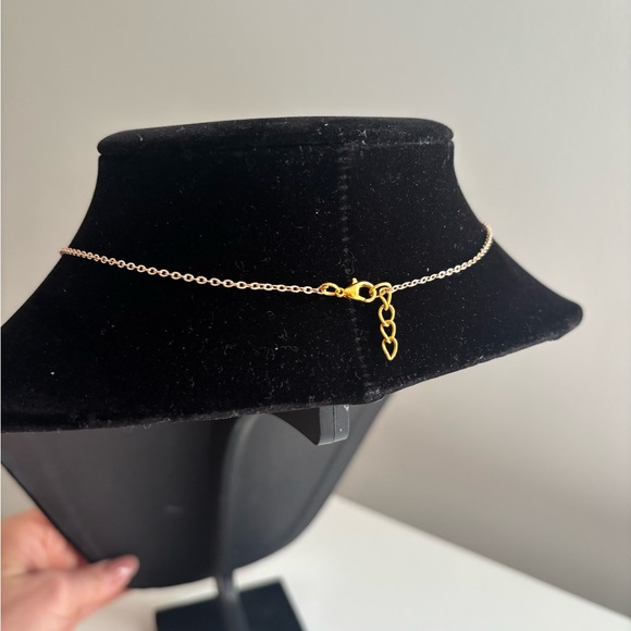 Gold Tone Owl Pendant Necklace in Yellow and Orange - Picture 6 of 6